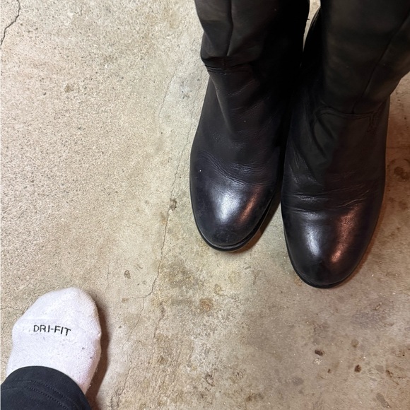 9 West Tall Black Boots - Picture 7 of 8